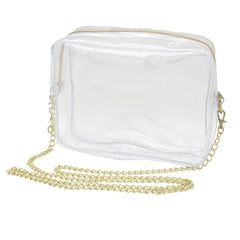 Everyday Clear Camera Crossbody - Clear with Gold Hardware