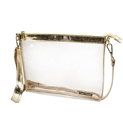 Everyday Clear Large Crossbody - Gold