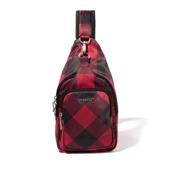 Central Park Sling- Red Buffalo Plaid