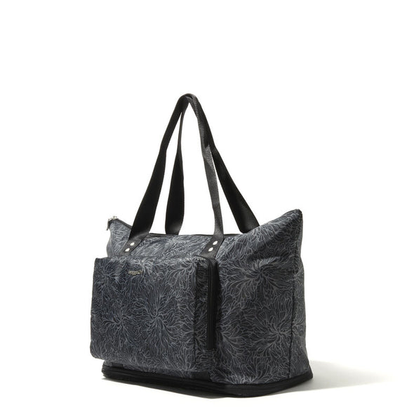 Carryall Expandable Packable Tote- Midnight Blossom