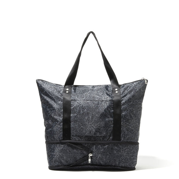 Carryall Expandable Packable Tote- Midnight Blossom