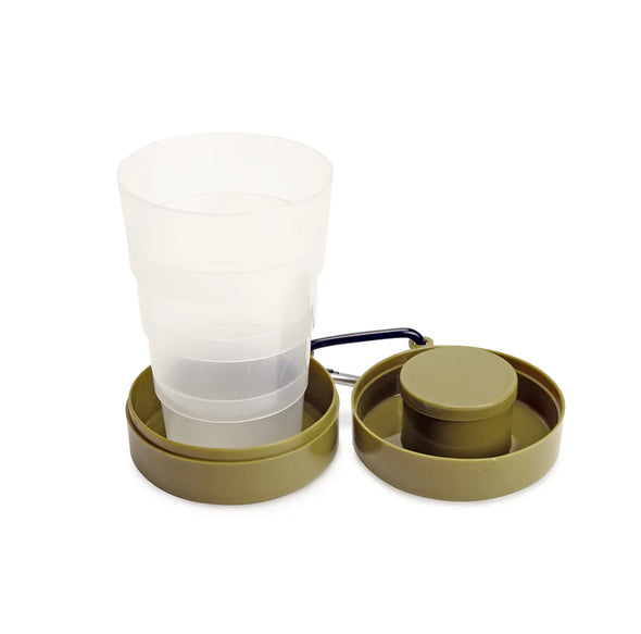 Collapsible Tumbler w/pill compartment
