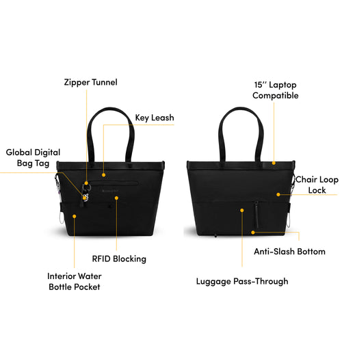 Cali Anti-Theft Ultimate Tote-carbon