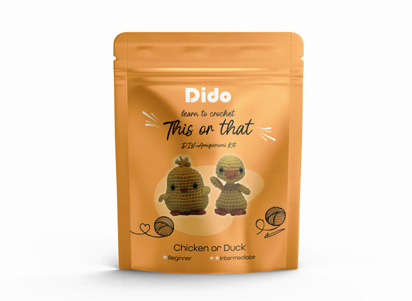 Dido This or That DIY Amigurumi Kit - Chicken or Duck