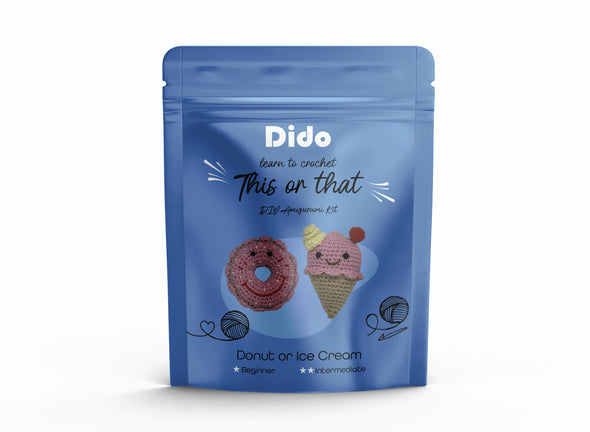 Dido This or That DIY Amigurumi Kit - Donut or Ice Cream
