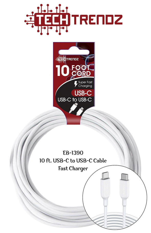 10ft Cable USB-C to USB-C