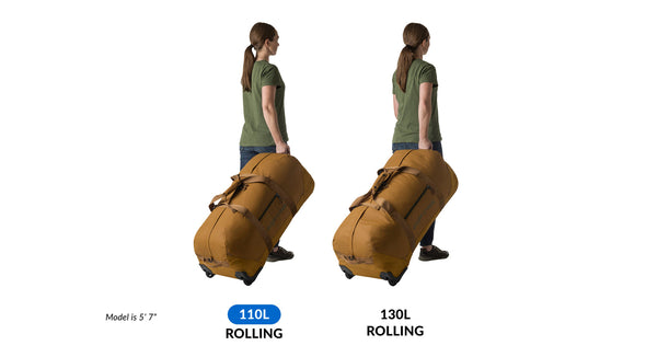 No Matter What Rolling Duffel 110L - Safari Brown