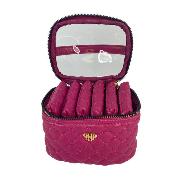 Getaway Jewelry Case Quilted-Magenta