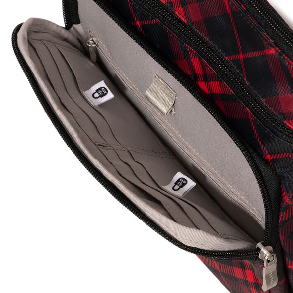 Out and About Crossbody -Crimson Tartan