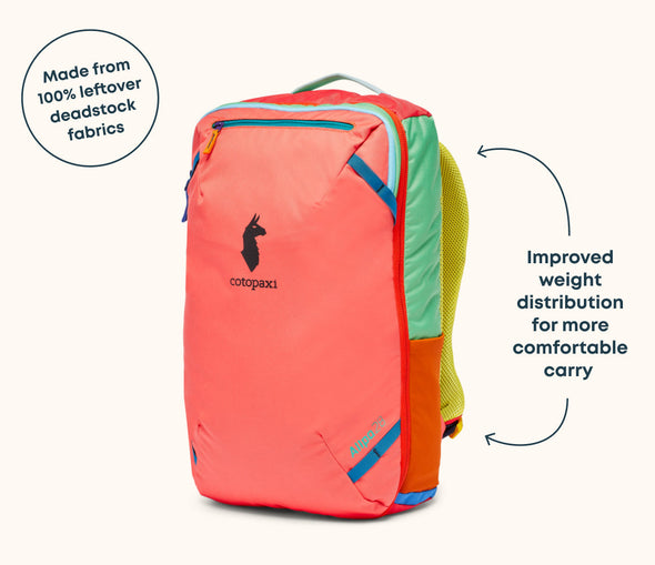 Del Dia Allpa 28L Travel Pack -assorted colors S25