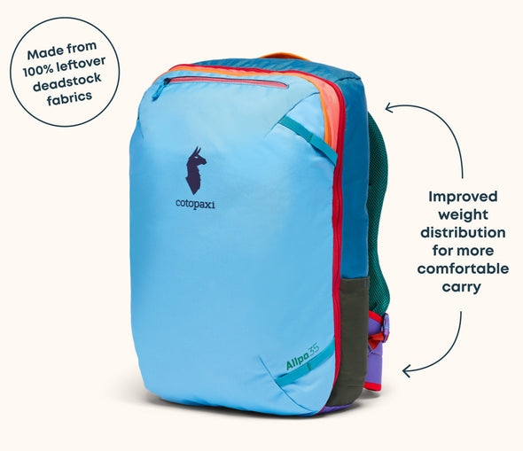 Del Dia Allpa 35L Travel Pack -assorted colors S25