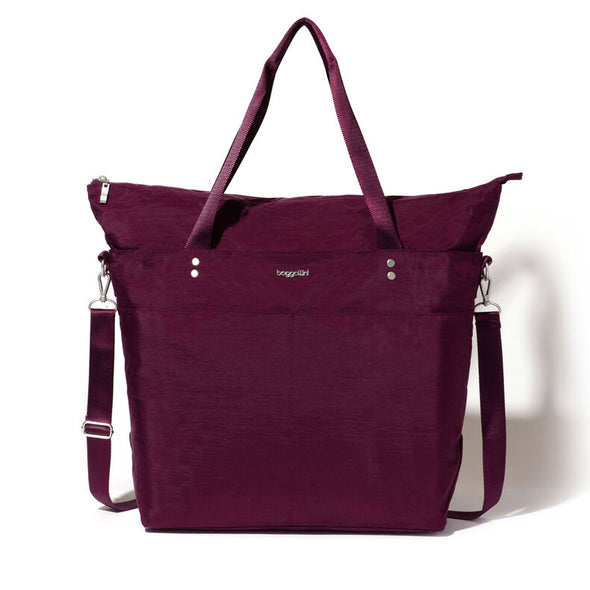 Carryall Expandable Packable Tote - mulberry