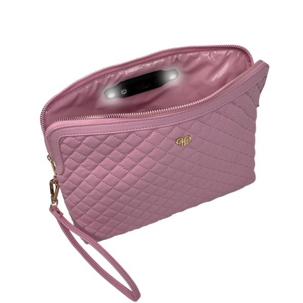 Getaway Litt Makeup Case Quilted -Rose Quartz