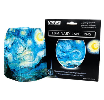 Luminaries 4-pack van Gogh Starry Night