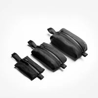 Mesh Organizer Bag Set - black