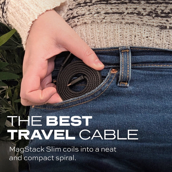 Statik MagStack Slim Pro 3ft Cable USB-C to USB-C -Black