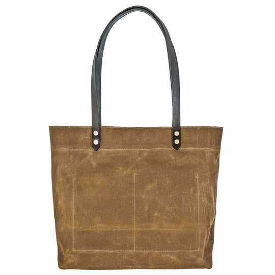 Waxed Canvas Market Tote -tan