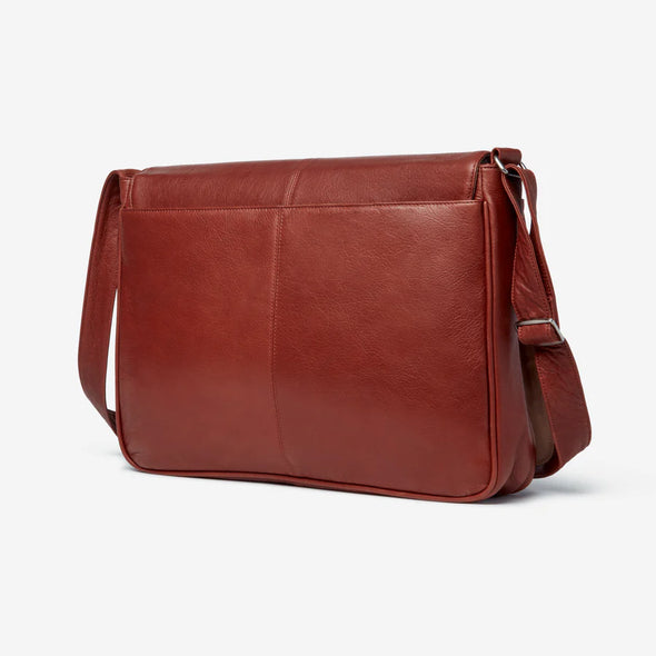Cashmere Leather Messenger Bag