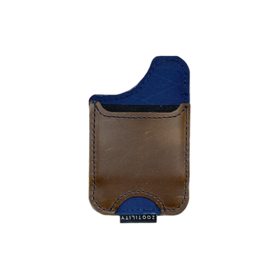 Magnetic Phone Leather Wallet-navy