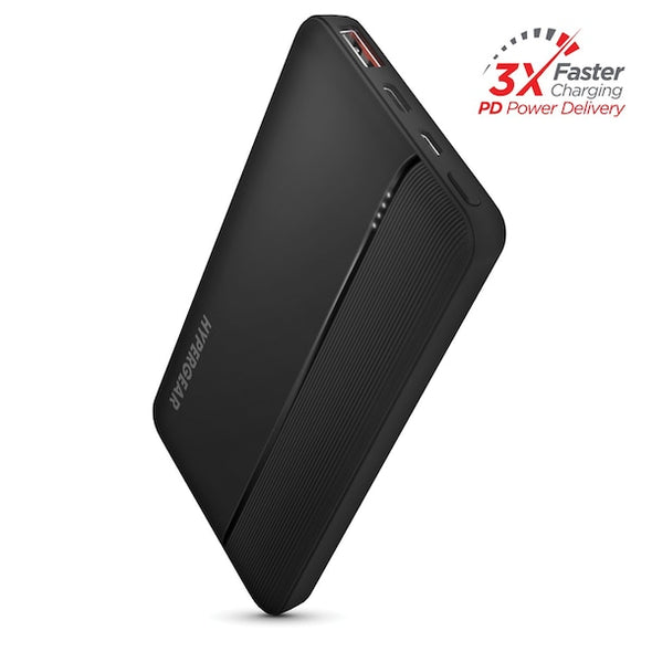 HyperGear 10000mAh Fast Charge Power Bank 20W USB-C and 18W USB