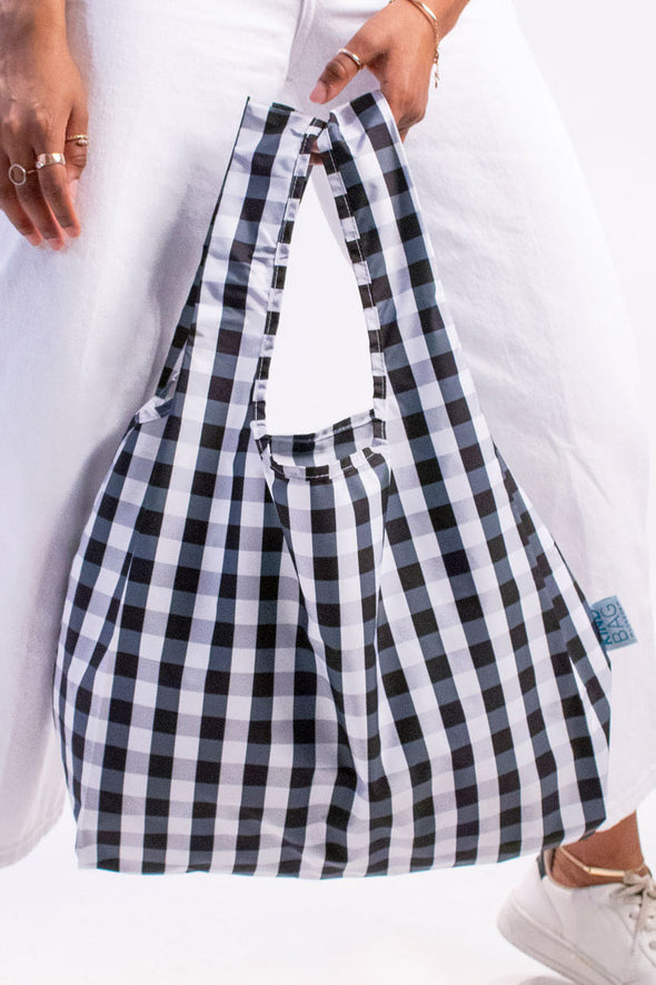 Kind Reusable Bag Gingham-Medium