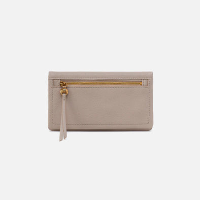 Pebbled Lumen Wallet with Magnet - taupe