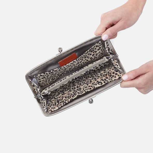 Printed Cora Large Framed Wallet-Mini Leopard