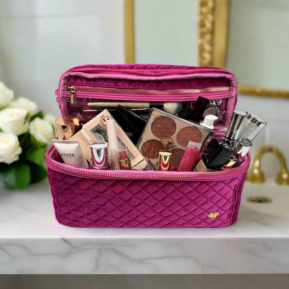 Stylist Travel Bag - Holiday 2025 Fuchsia Velvet