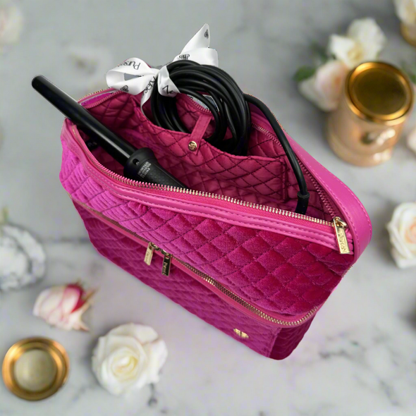 Stylist Travel Bag - Holiday 2025 Fuchsia Velvet