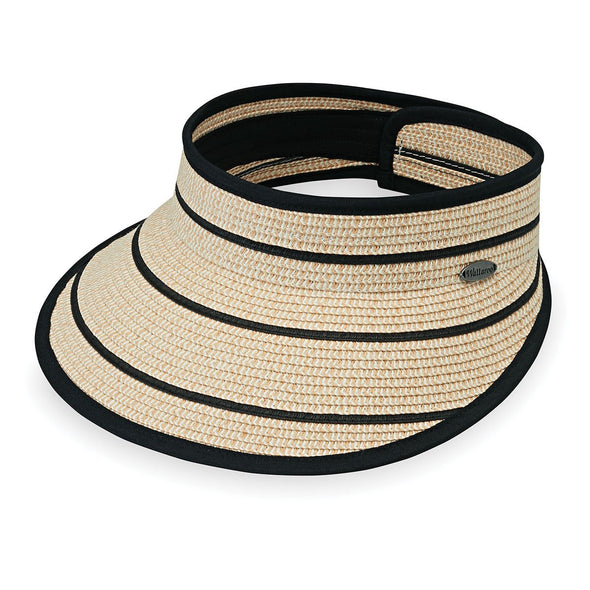 Savannah Visor -Camel/Black Stripes