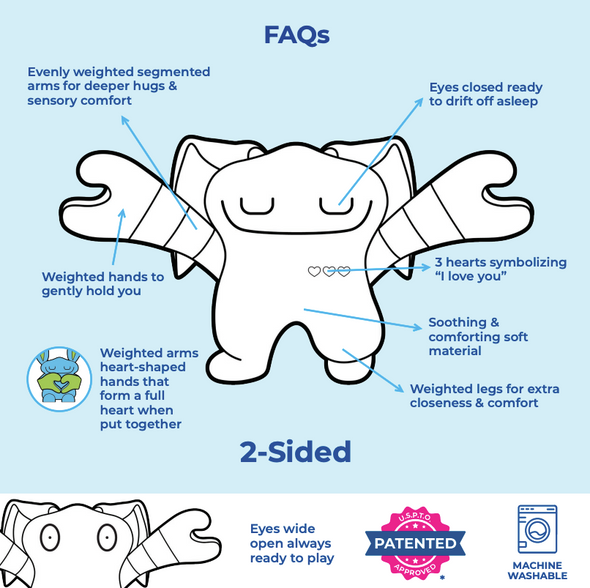 Bumpas Weighted Classic Fancies 14" Plush - Buzzby