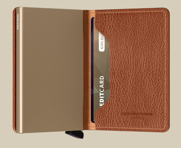 Secrid Veg Tanned Leather Slimwallet - Caramello-Sand