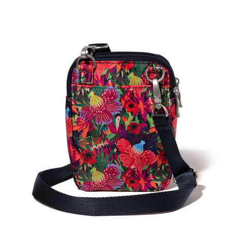 Modern Take Two RFID Crossbody - Tropical Floral