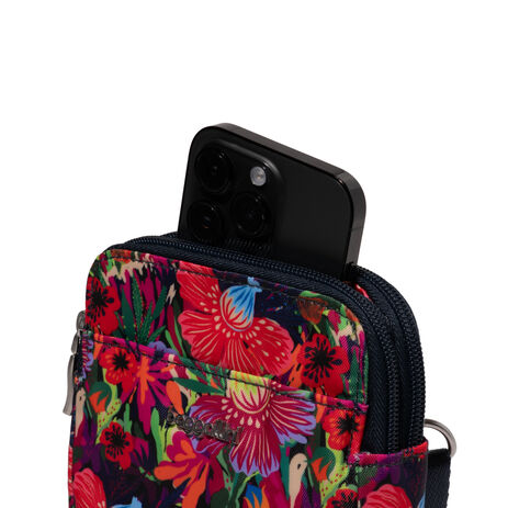 Modern Take Two RFID Crossbody - Tropical Floral