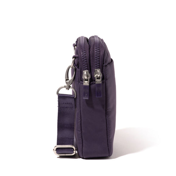 Modern Take Two RFID Crossbody - Plum Twilight EcoPuff