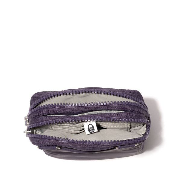 Modern Take Two RFID Crossbody - Plum Twilight EcoPuff