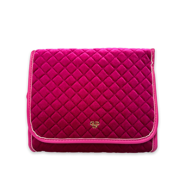 Getaway Toiletry Case - Holiday 2025 Fuchsia Velvet