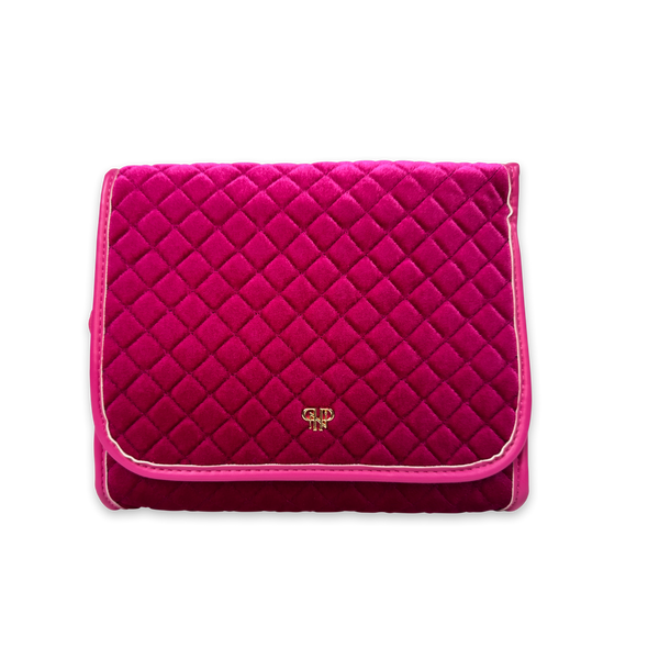 Getaway Toiletry Case - Holiday 2025 Fuchsia Velvet
