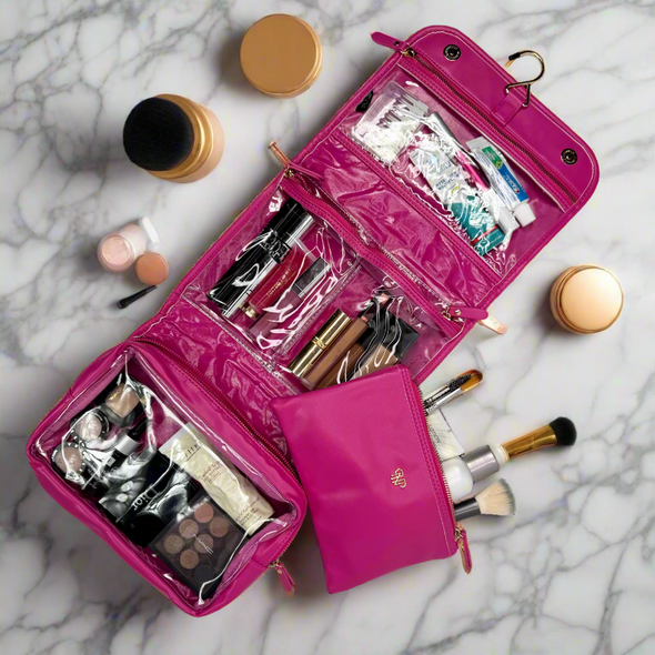 Getaway Toiletry Case - Holiday 2025 Fuchsia Velvet
