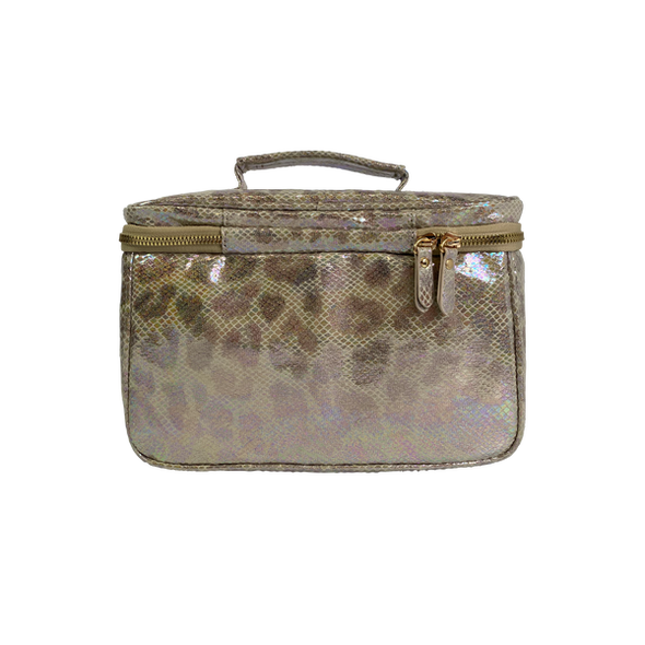 Getaway Train Case - Glimmer Leopard