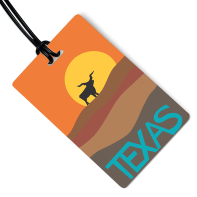 Artist Luggage Tags-Texas Longhorn
