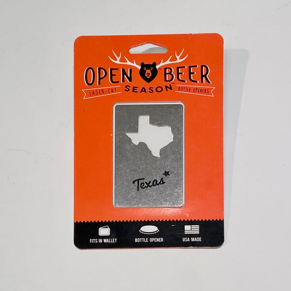 50 States Wallet Bottle Opener-Texas