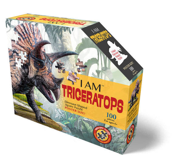 I am Triceratops 100-piece Shaped Puzzle