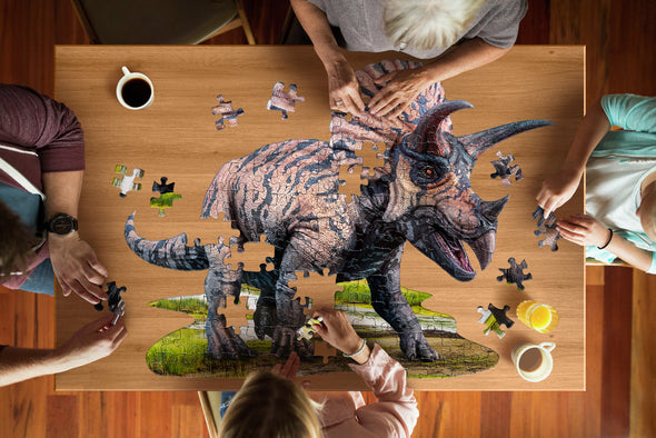 I am Triceratops 100-piece Shaped Puzzle