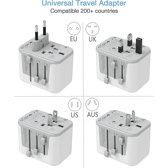 International All-in-one Adaptor with 2 USB-and 3 USB-C
