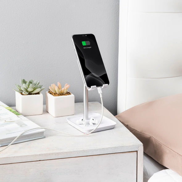 Adjustable Phone Stand - White