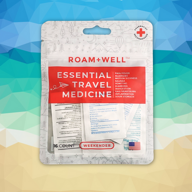 Roam+Well Weekender Essential Travel Medicine