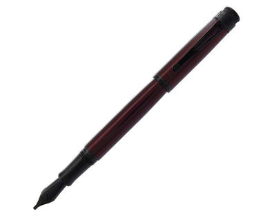 Tornado Stealth Lacquer Fountain Pen Fine Nib - Black Cherry