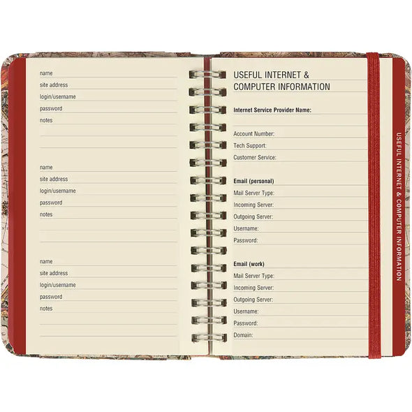Personal Password Logbook-Old World