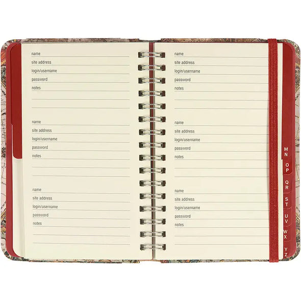 Personal Password Logbook-Old World